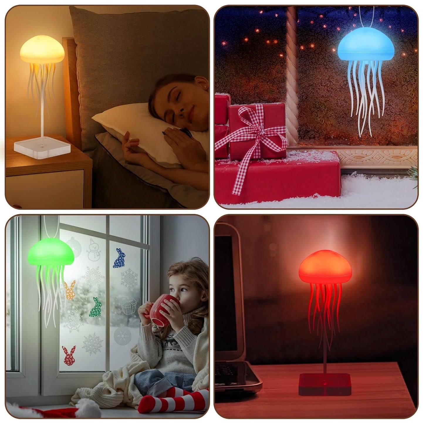 Jellyfish RGB Bedside Lamp – Mesmerizing Mood Lighting