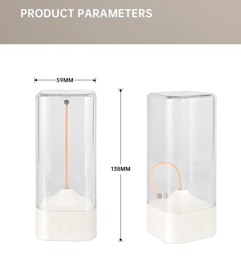 Mini Minimalist Cordless LED Table Lamp – Rechargeable Modern Desk Lamp with Breathing Light Effect