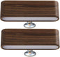 360° Rotating Solid Wood Desk Lamp – Magnetic Charging | Touch & Remote Control | 3-Color Stepless Dimming | No-Drill Installation (Dark Brown)