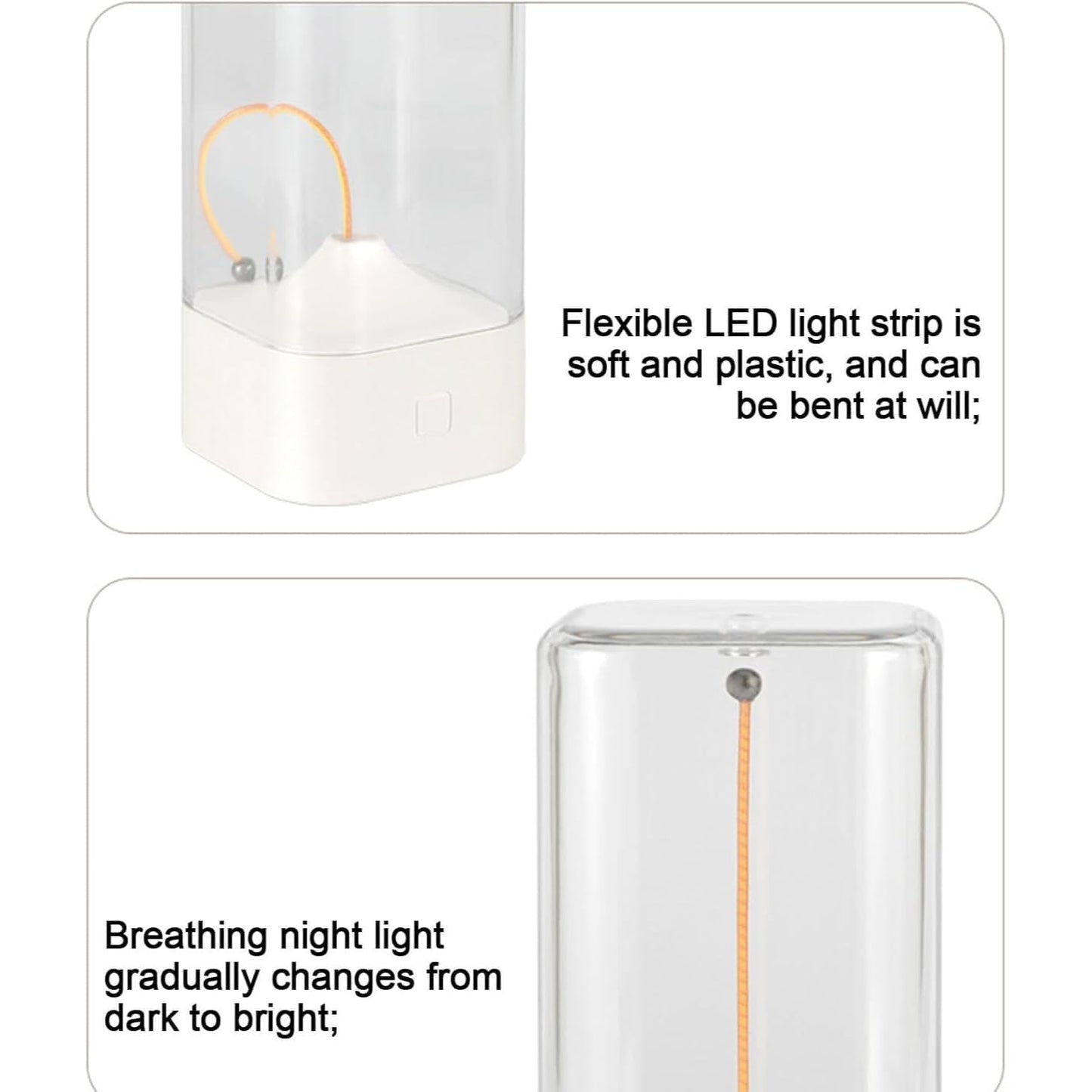 Mini Minimalist Cordless LED Table Lamp – Rechargeable Modern Desk Lamp with Breathing Light Effect