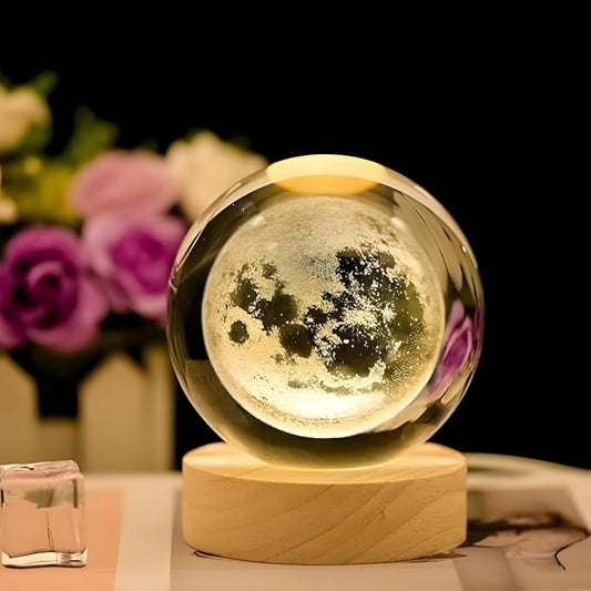 3D Galaxy Crystal Ball Night Light