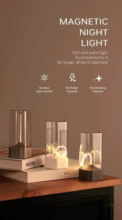 Mini Minimalist Cordless LED Table Lamp – Rechargeable Modern Desk Lamp with Breathing Light Effect
