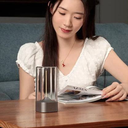Mini Minimalist Cordless LED Table Lamp – Rechargeable Modern Desk Lamp with Breathing Light Effect